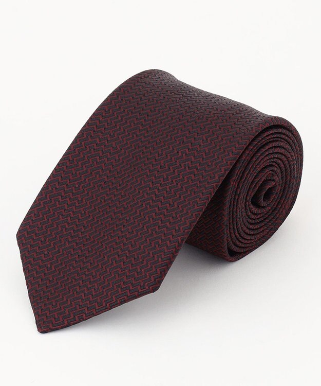 JOSEPH HOMME シャドーライトニング　ネクタイ ワイン系