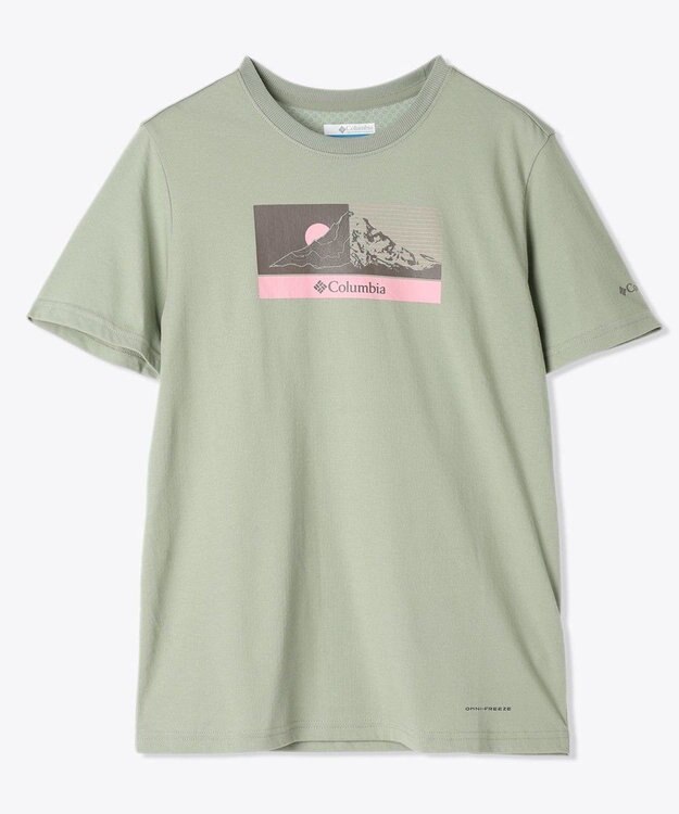 Columbia Columbia/ デルタドリフトグラフィックショートスリーブTシャツ /コロンビア Safari、 Linear Peakscape
