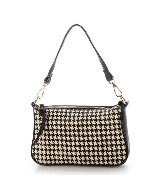 UNBILLION ペルケ perche / 2WAYラインテープショルダーバッグ チェックブラック