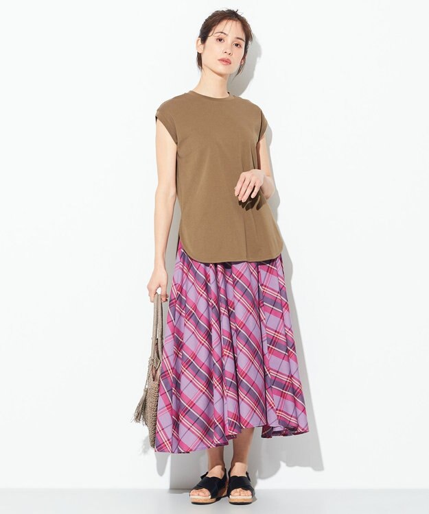 ANY 【抗菌・防臭】プレミアムベーシックノースリーブ Tシャツ コッパー