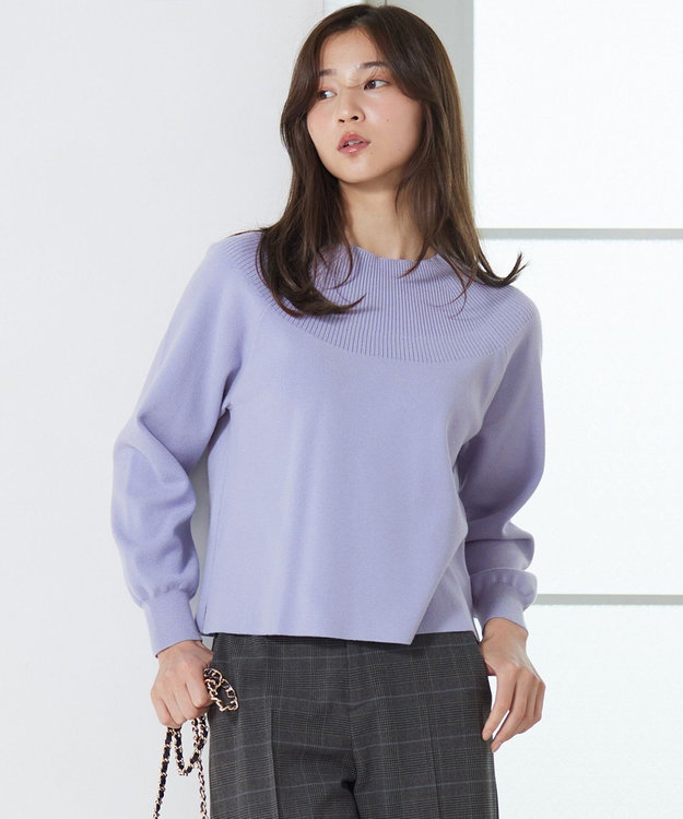 ANY SIS 【洗える】ショート丈 プルオーバー ライトブルー