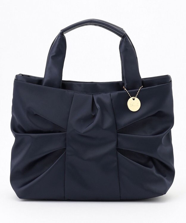 UNBILLION cachecache WEB限定リボン2wayトートバッグ ネイビー