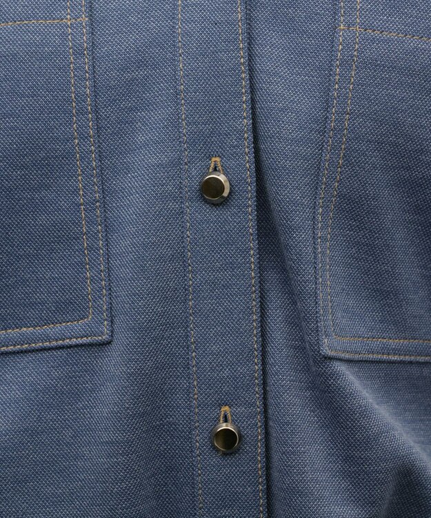 GRACE CONTINENTAL ジャージワークシャツ ブルー
