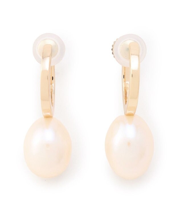 TOCCA DROP PEARL HOOP EARRINGS イヤリング ゴールド系