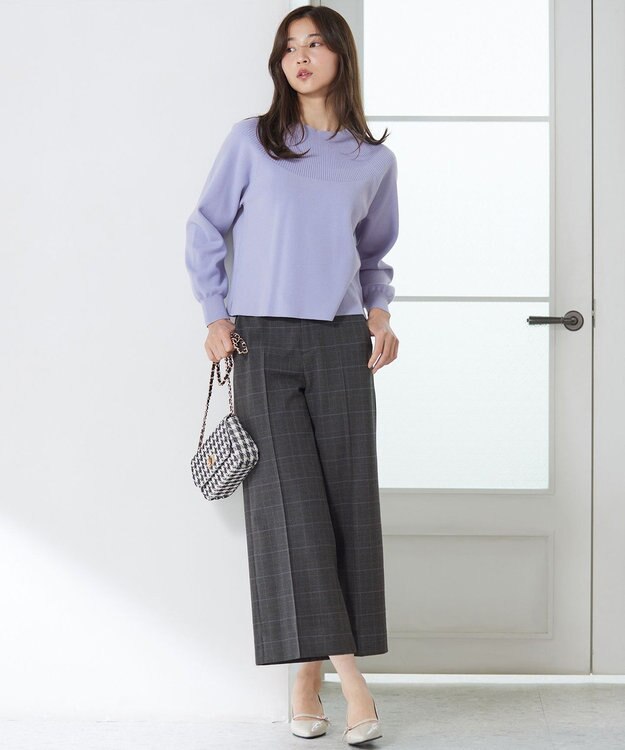 ANY SIS 【洗える】ショート丈 プルオーバー ライトブルー