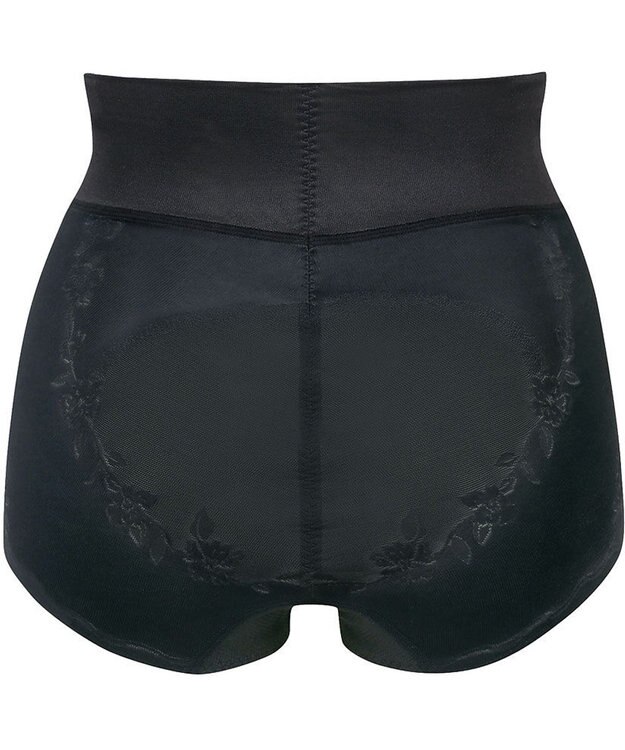 Wing ガードル 【ハミデンヌ】 ウエストのハミ肉すっきりカバー ショート丈 KQ2585 ウイング／ワコール ブラック