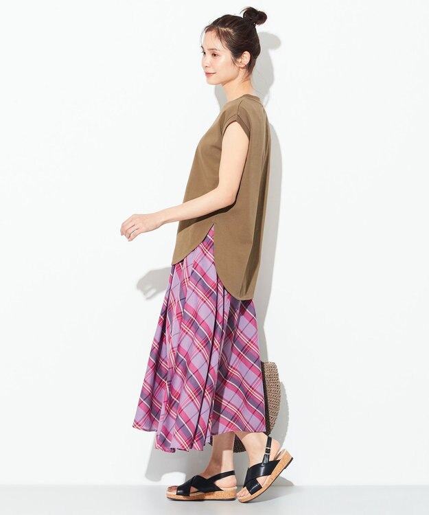 ANY 【抗菌・防臭】プレミアムベーシックノースリーブ Tシャツ コッパー