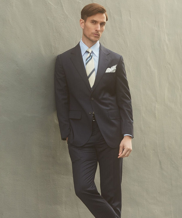 Zegna TRAVELLER生地 ダークネイビースーツ Cloth Ermenegildo Zegna -TRAVELLER-トラベラー』ハンガー1つで