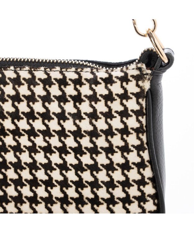 UNBILLION ペルケ perche / 2WAYラインテープショルダーバッグ チェックブラック