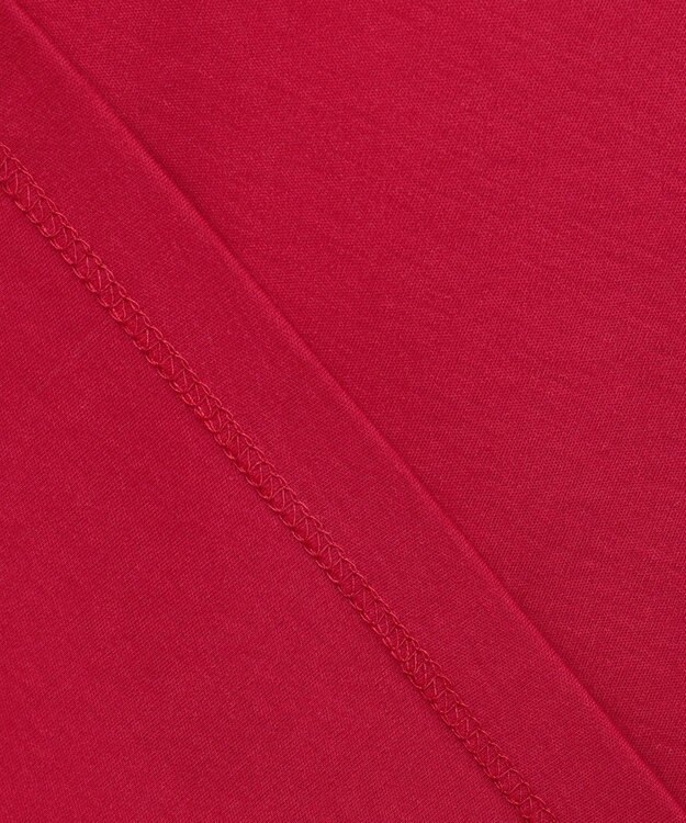 Feroux チュールパフスリーブ プルオーバー レッド系