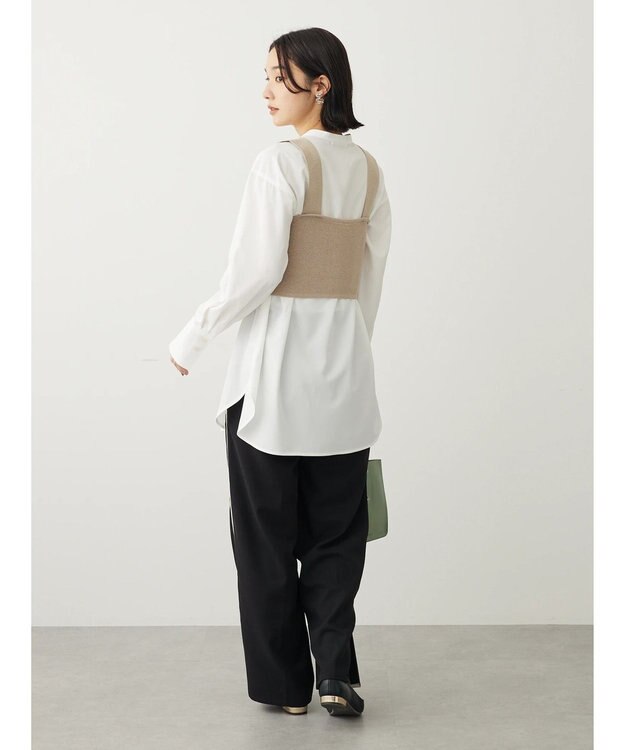 Green Parks ＳＥＴ２点ニットビスチェ＋とろみチュニック Beige