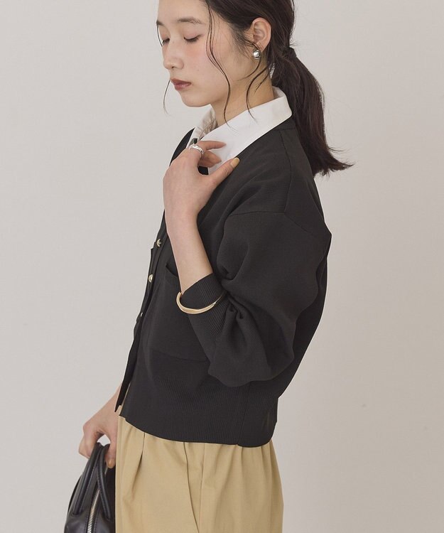 AMERICAN HOLIC 【2WAY】金ボタンカーディガン Black