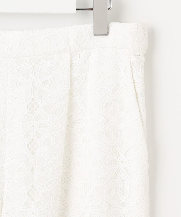 自由区 【カタログ掲載・洗える】フラワータイルレース パンツ オフホワイト