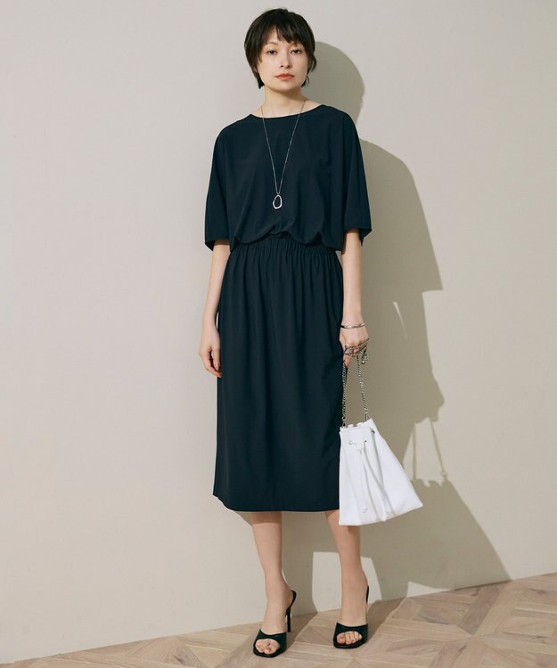 ICB 【UVカット・接触冷感・速乾】マットスキューバ  ワンピース ブラック系