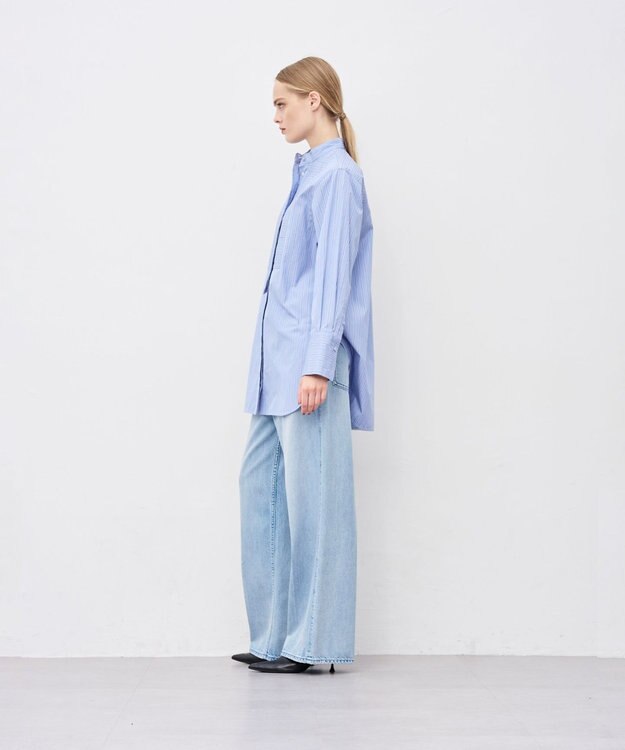 uncrave THOMAS MASON ドレスシャツ ブルーストライプ