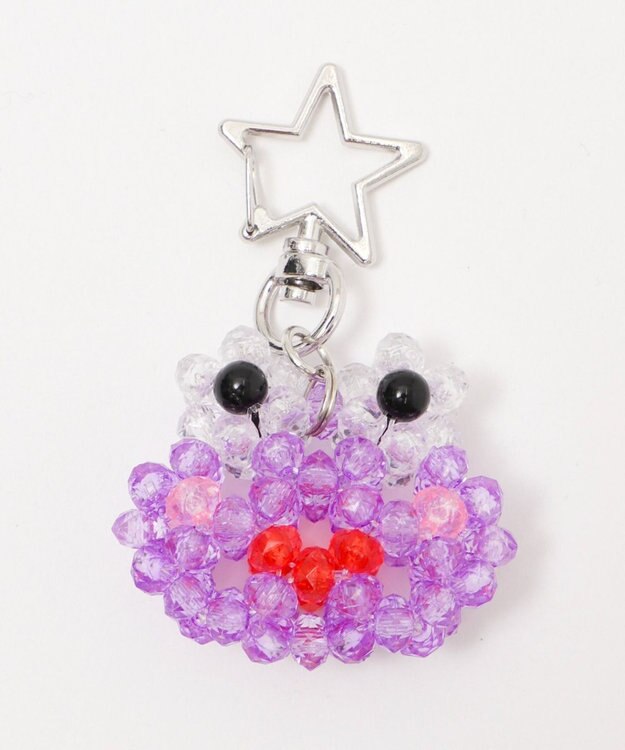 WEGO ケロチャンビーズキーホルダー パープル