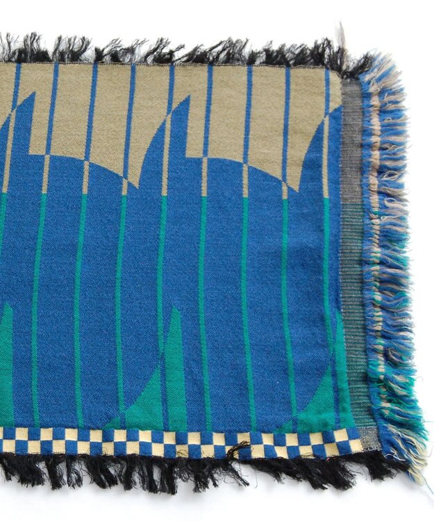 POLS Breeze モヒカンウールストール ブルー