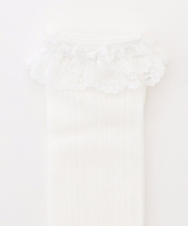 ANY KIDS レースハイソックス オフホワイト