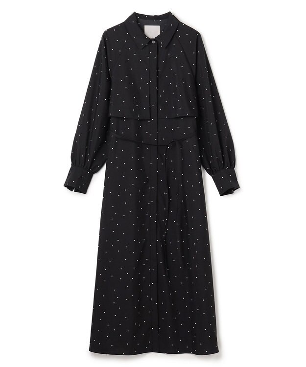 UNFILO L フライヨーク ワンピース ブラックドット