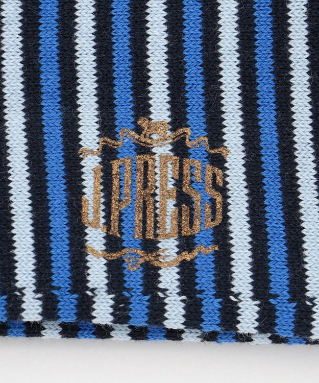 J.PRESS MEN 【カジュアル】ボーダーソックス ネイビー系