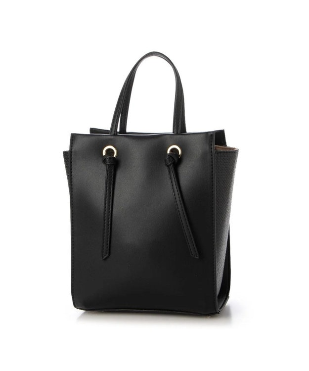 UNBILLION cachecache サイドコンビ2wayノットハンドルトートバッグ ブラック