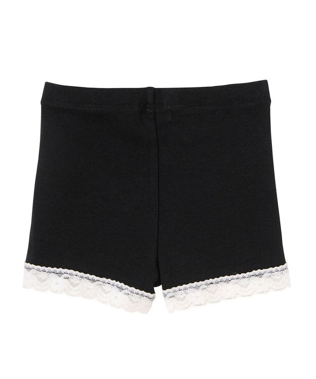 MIKI HOUSE HOT BISCUITS 【80-130cm】 裾レース オーバーパンツ 黒