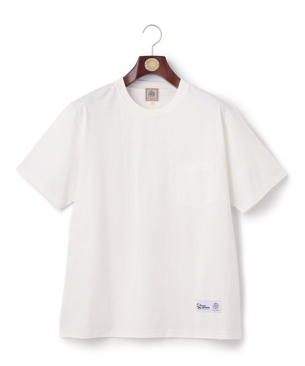 J.PRESS MEN Reyn spooner×J.PRESS リバースプリント ポケットTシャツ ホワイト系