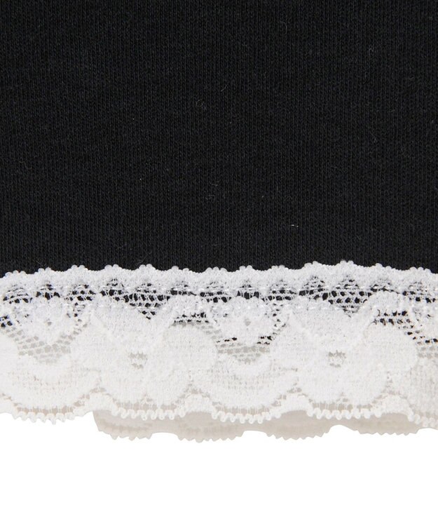 MIKI HOUSE HOT BISCUITS 【80-130cm】 裾レース オーバーパンツ 黒