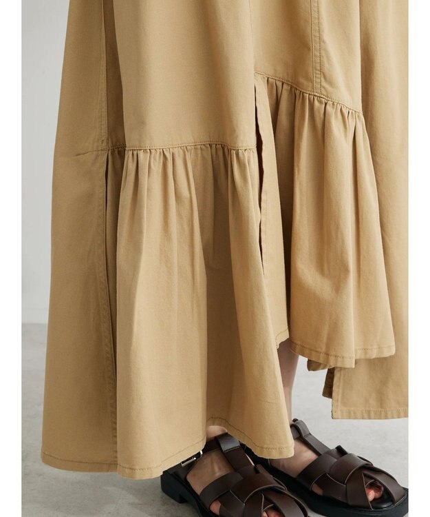 Green Parks ・ＳＵＧＡＲ　ＳＰＯＯＮ　イレヘムツイルスカート Beige