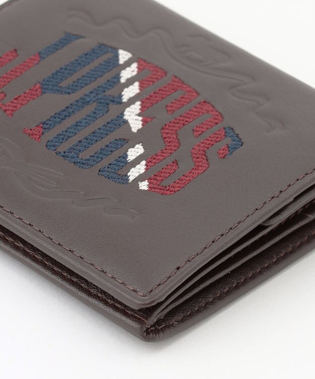 J.PRESS MEN 【MORPHO×J.PRESS】オーセンティックレジメンタル コンパクト札入 ダークブラウン系