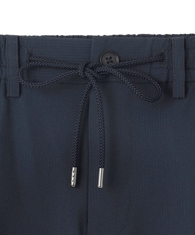 JOSEPH HOMME 【WEB・一部店舗限定】 ライトサッカーストレッチ ドロスト付テーパードパンツ / PEGG CONVERTIBLE ネイビー系