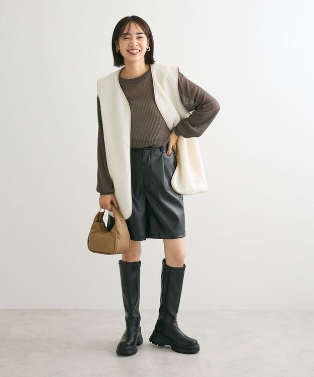 Green Parks ＢＰ　パイピングライトボアベスト Off White