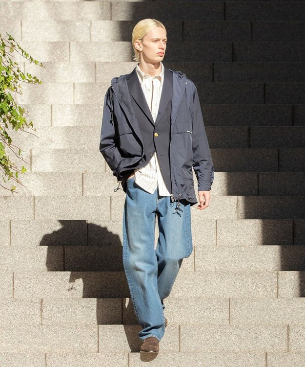 J.PRESS MEN “最初の一着“に選ばれる理由【 1st BLAZER】ウールポリエステル ライトギャバ ブレザー / 3B / New Authentic-Fit ネイビー系