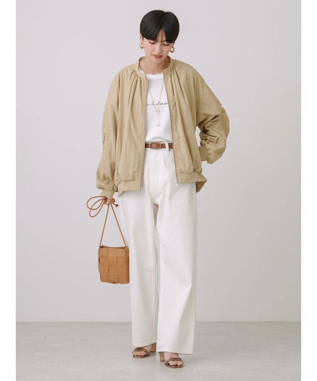 AMERICAN HOLIC 撥水加工ギャザーブルゾン Beige