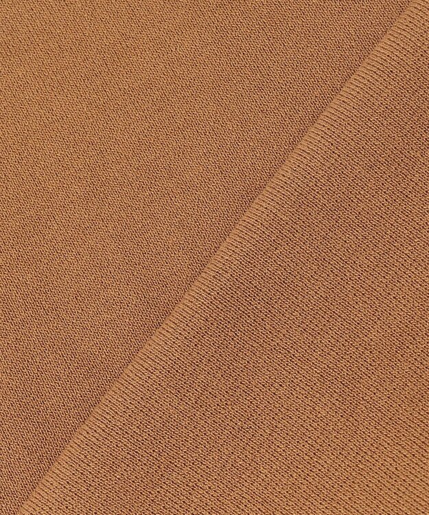 ANY 【マシンウォッシュ】モックネックパフスリーブニット キャメル