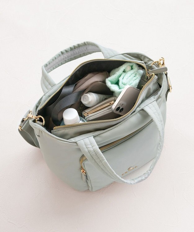 TOCCA 【サスティナブル素材・撥水】CONCURSIO NYLON TOTE トートバッグ ブルー系