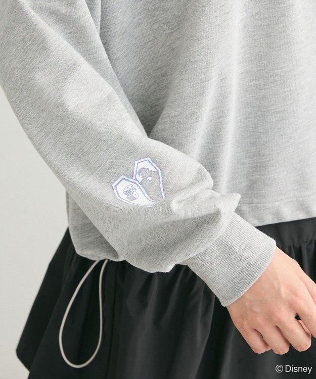 Green Parks ナイトメア／裾ドロストミニ裏毛プルオーバーⅡ Gray Mixture