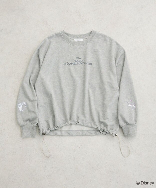 Green Parks ナイトメア／裾ドロストミニ裏毛プルオーバーⅡ Gray Mixture