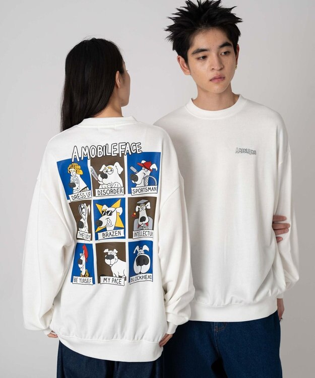 WEGO 【ユニセックス着用ITEM/SMLサイズ展開】アソートグラフィックプルオーバー（2） 柄17