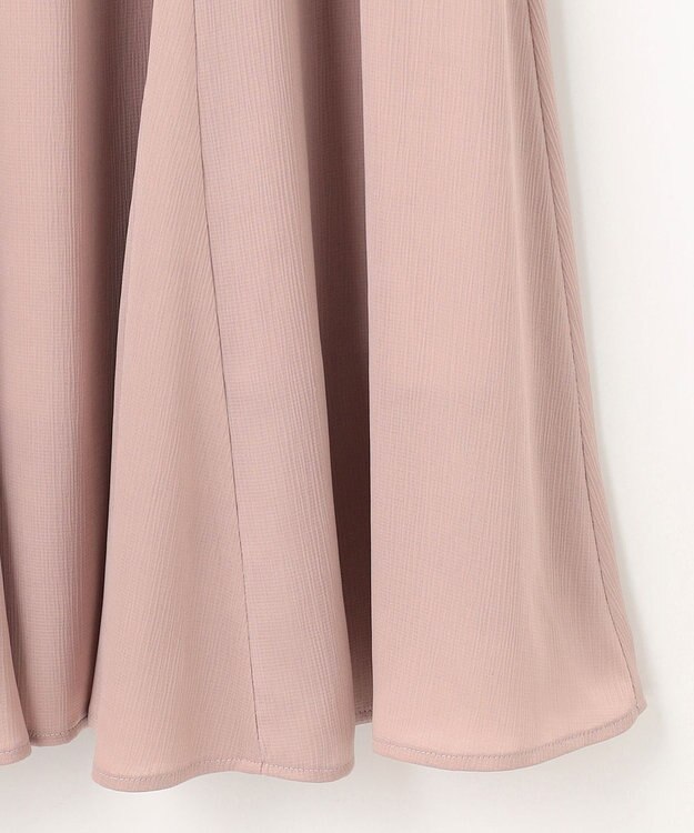 ANY SIS 【撥水】サテンナローフレア スカート ローズグレー