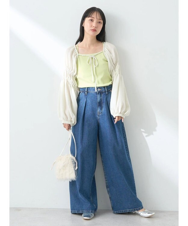 earth music&ecology シアーボレロ Off White