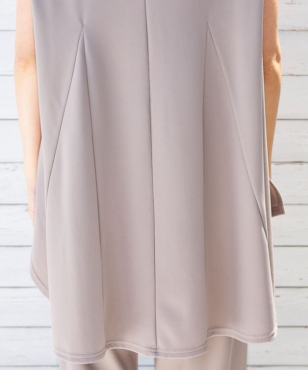 Tiaclasse 【洗える】カットツイルセットアップ（2点セット） ベージュ