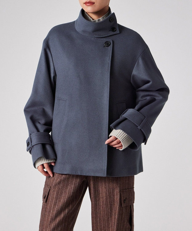 Field Flowers スタンドカラー ショートコート / Paul Smith