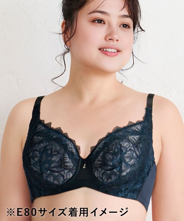 WACOAL ブラジャー 【ハグするブラ】 体温を感知してカラダになじむ 脇高設計 小さく見せる Hカップまで対応 大きいサイズ レディース フルカップ BXB318 /ワコール グレイッシュブルー