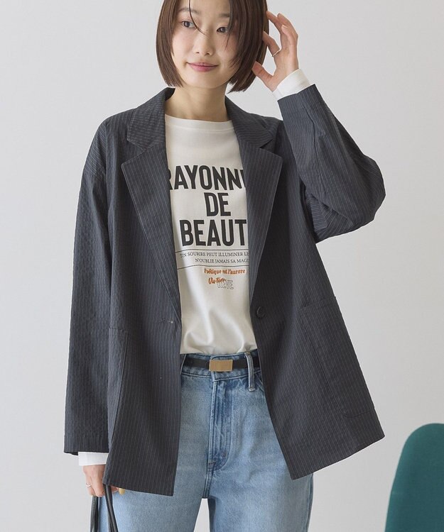 AMERICAN HOLIC サッカールーズジャケット Charcoal Gray