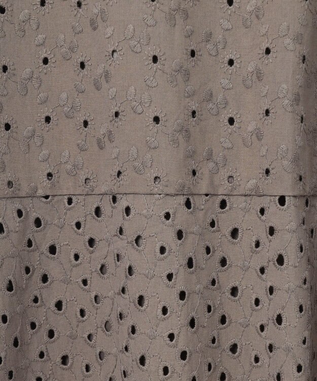 組曲 【WEB限定・新色追加】エンブロイダリーレースノースリーブ ワンピース モカグレー系9