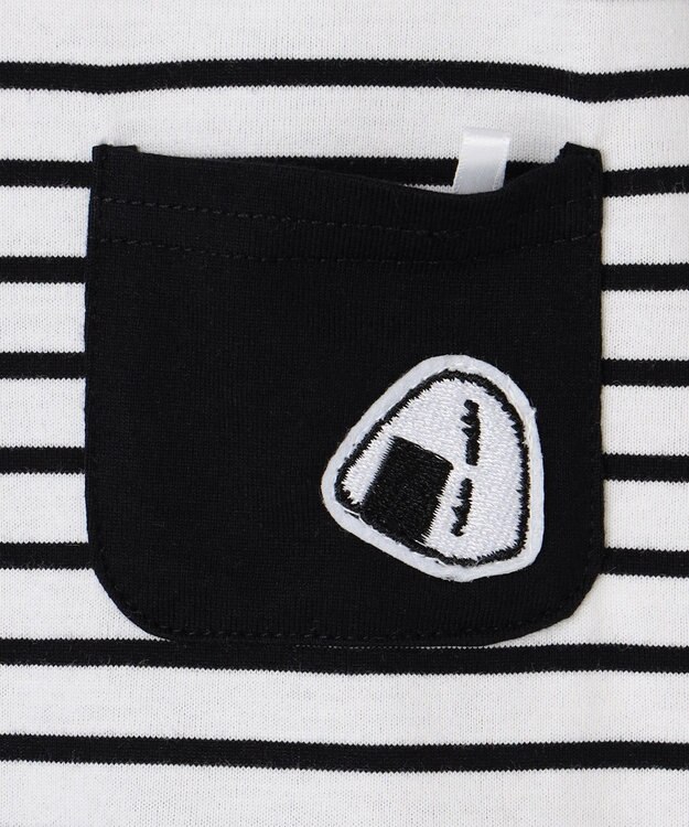 ANY KIDS 【ke ke ke】GOOD MORNING 長袖ボーダーＴシャツ ブラック×ホワイトボーダー