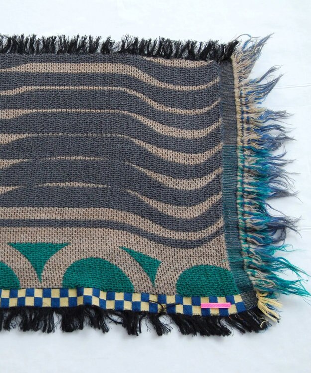 POLS Breeze モヒカンウールストール ブルー