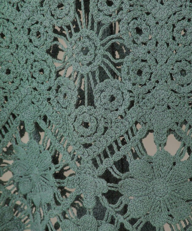 Green Parks ・ＳＵＧＡＲ　ＳＰＯＯＮ　２ｗａｙクロシェカーディガン Gray Beige