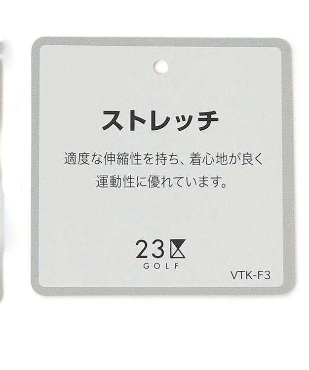 23区GOLF 【WOMEN】【撥水・ストレッチ】ニット×中綿ブルゾン ホワイト系